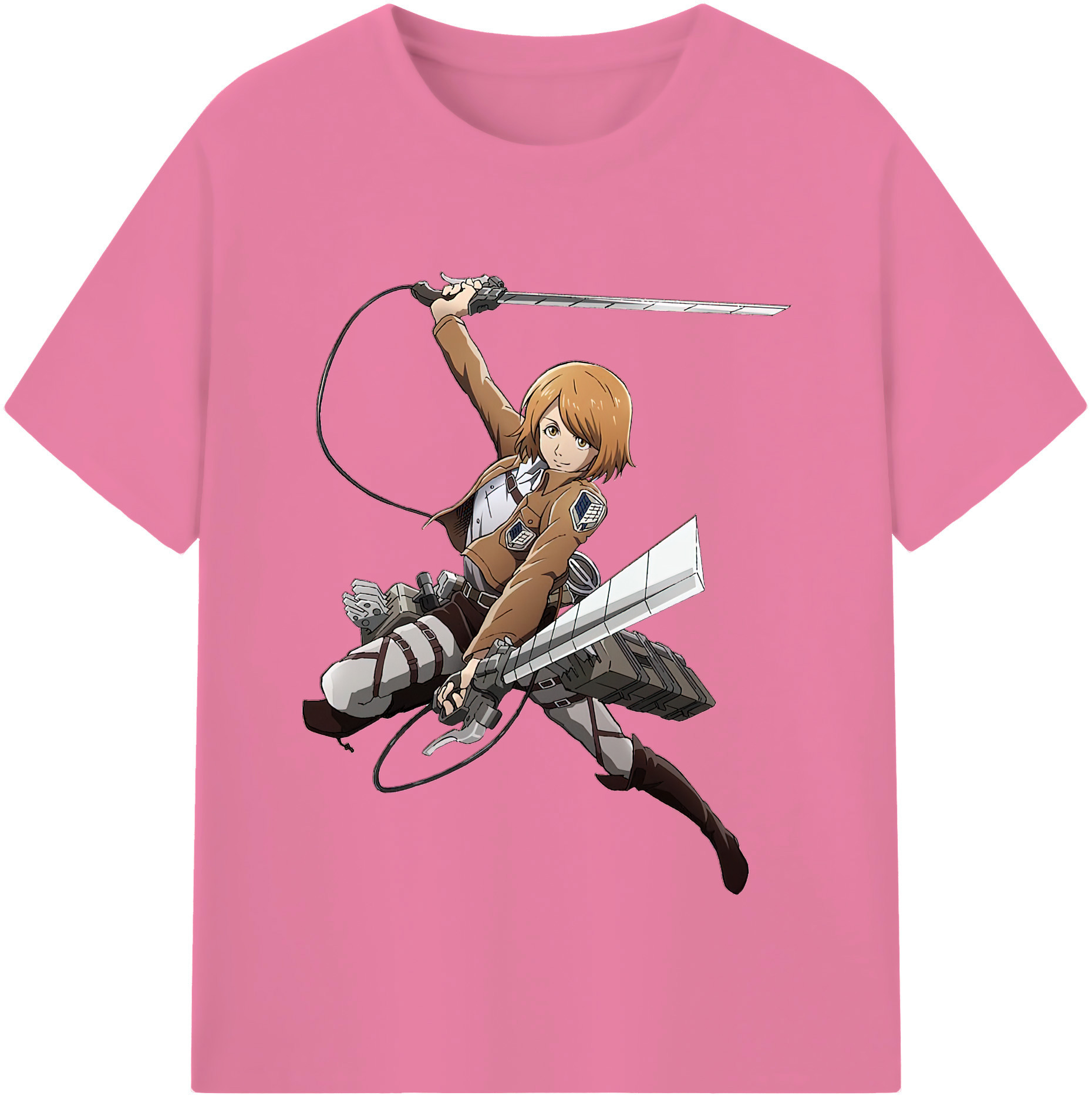 （画像用） 進撃の巨人 ペトラ·ラル Attack on Titan Petra Rall 綿100％半袖Tシャツ（フロントプリント）